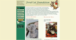 Desktop Screenshot of feralcatfoundation.org